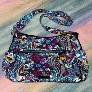 Vera Bradley Disney MICKEYS PAISLEY CELEBRATION Large On The Go Crossbody Purse